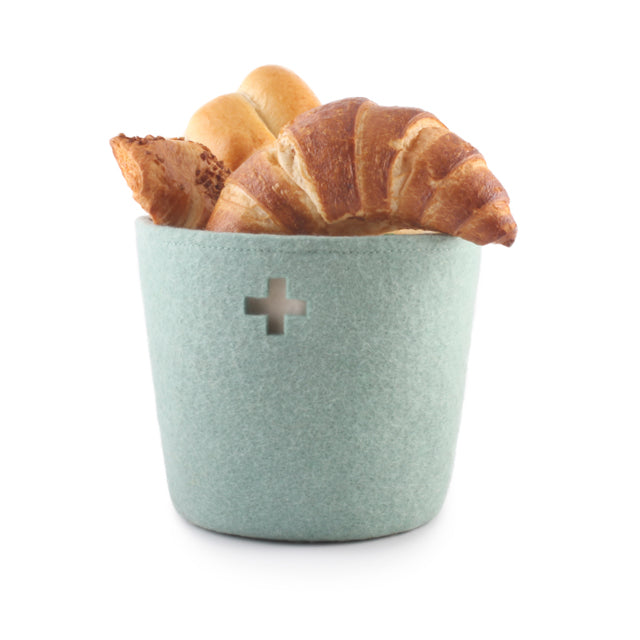 Wool Basket Small - Light Blue