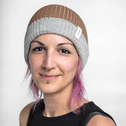 Alpaca Beanies - Reversible Camel