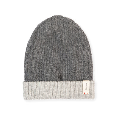 Alpaca Beanies - Reversible Dark Grey