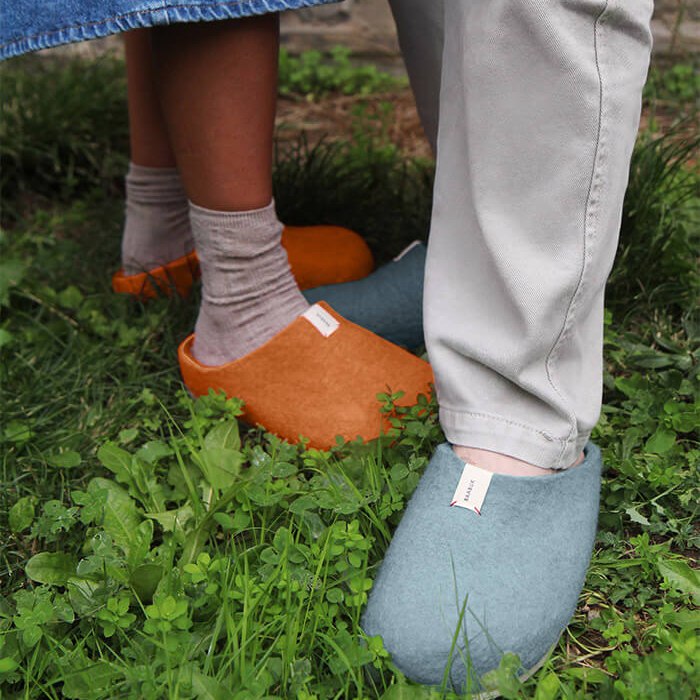 Corkybuk Slipper - Light Blue