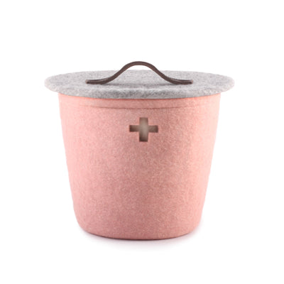 Wool Basket Small - Pink