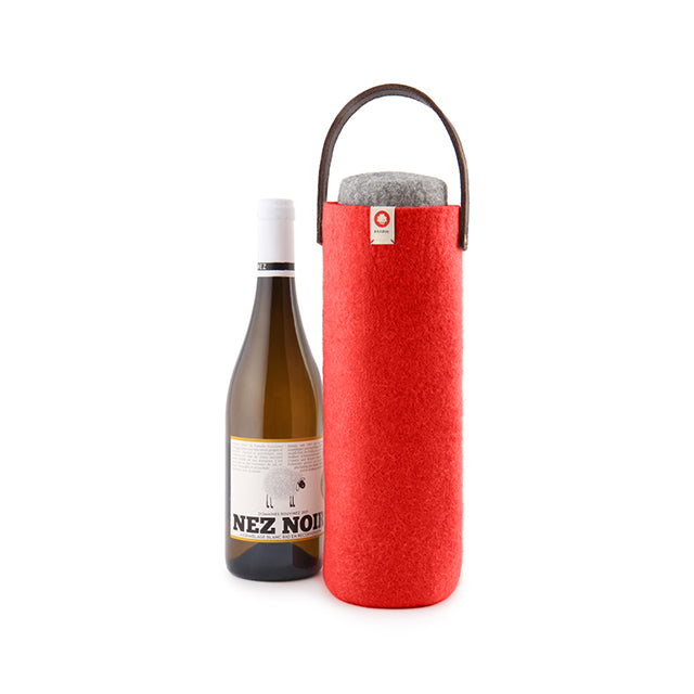 Wool Wine Cooler - Swiss Red
