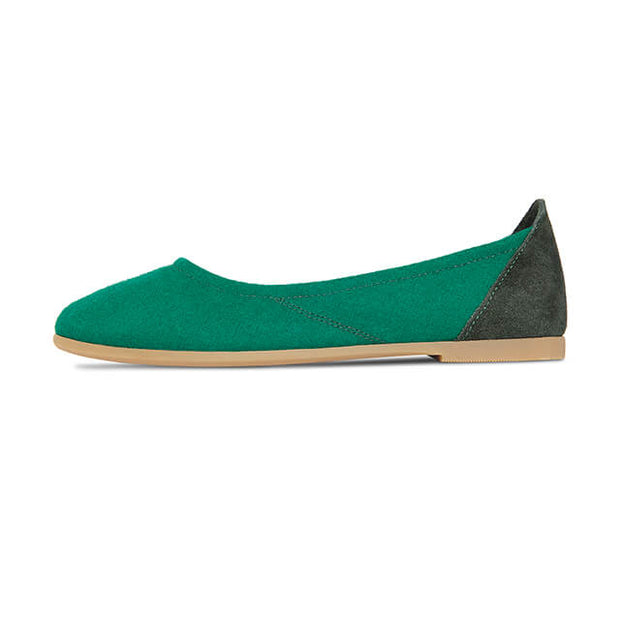 Wool Ballerina - Spruce Green